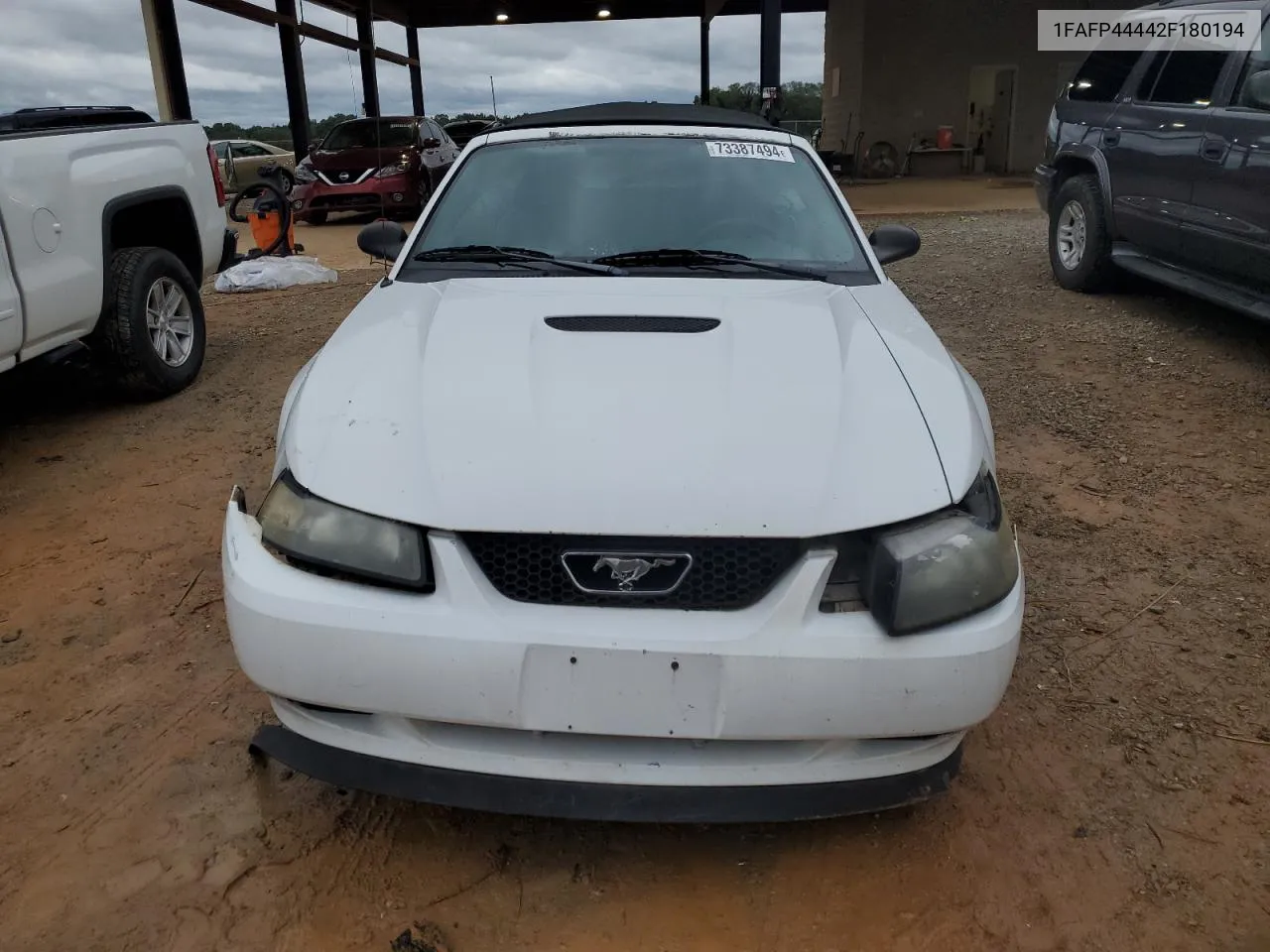 2002 Ford Mustang VIN: 1FAFP44442F180194 Lot: 73387494