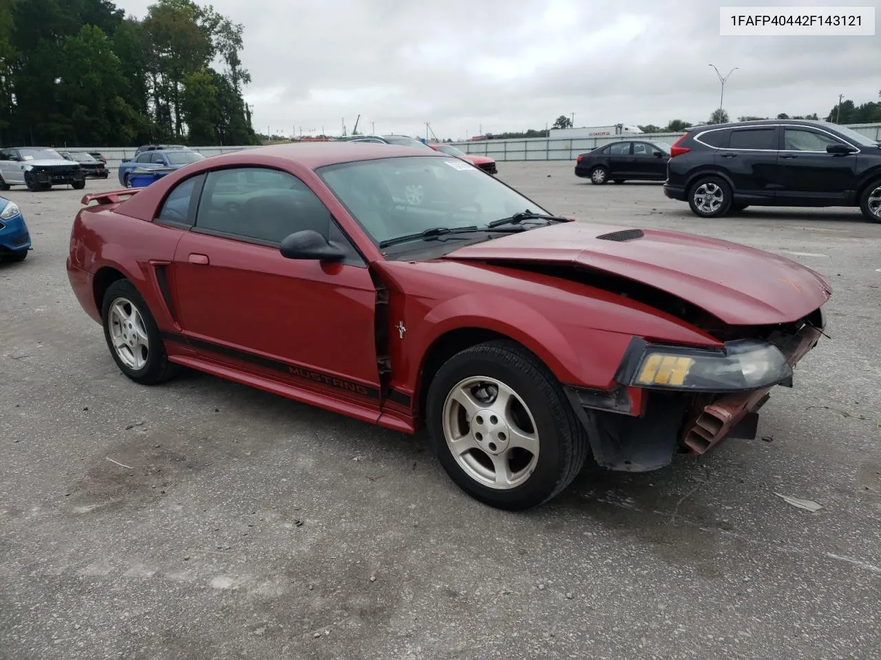 2002 Ford Mustang VIN: 1FAFP40442F143121 Lot: 73757664