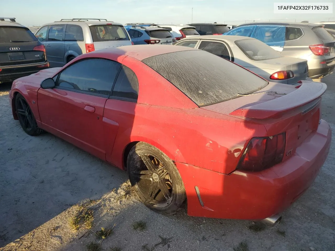 2002 Ford Mustang Gt VIN: 1FAFP42X32F176733 Lot: 74483104