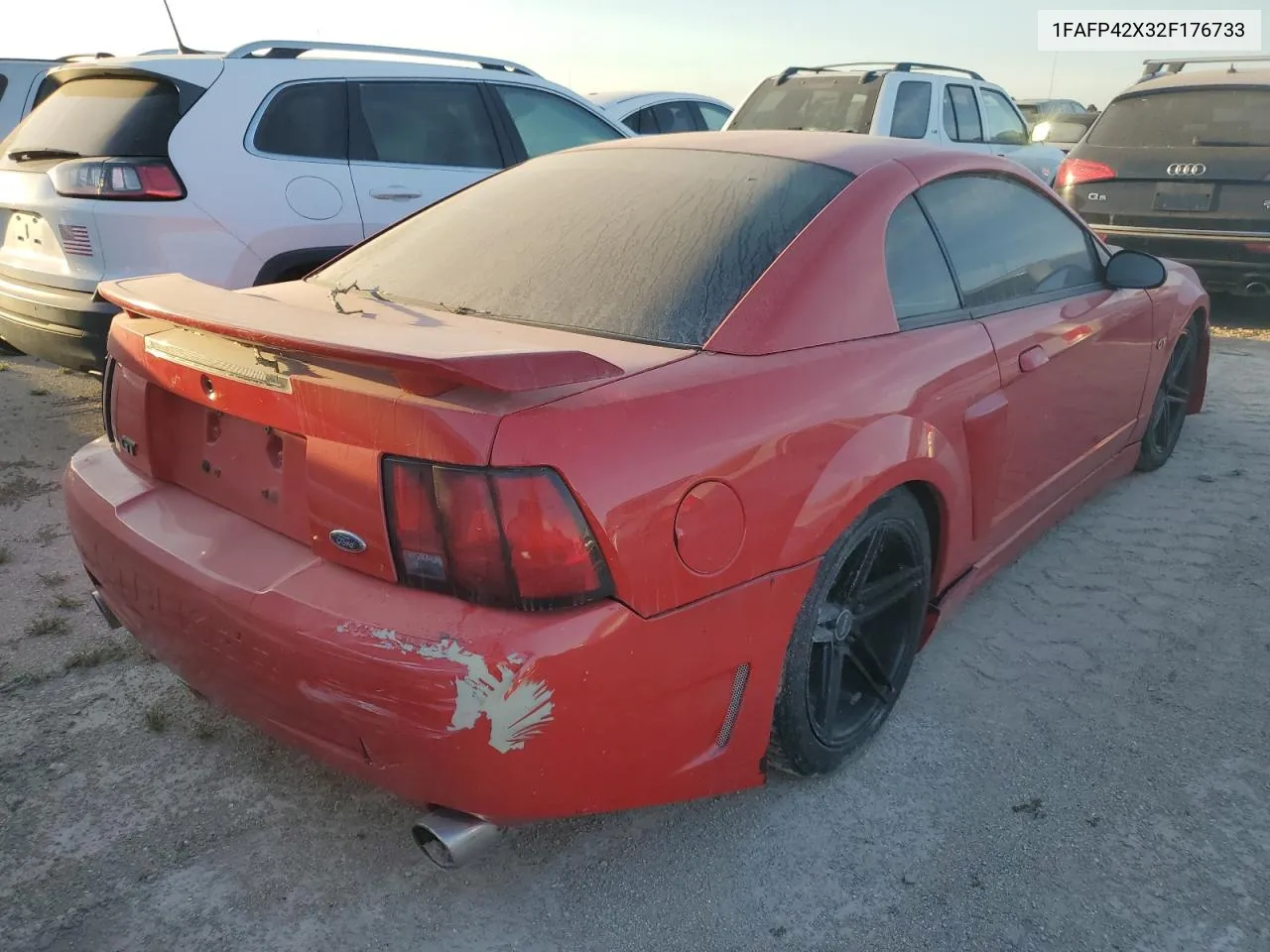 2002 Ford Mustang Gt VIN: 1FAFP42X32F176733 Lot: 74483104