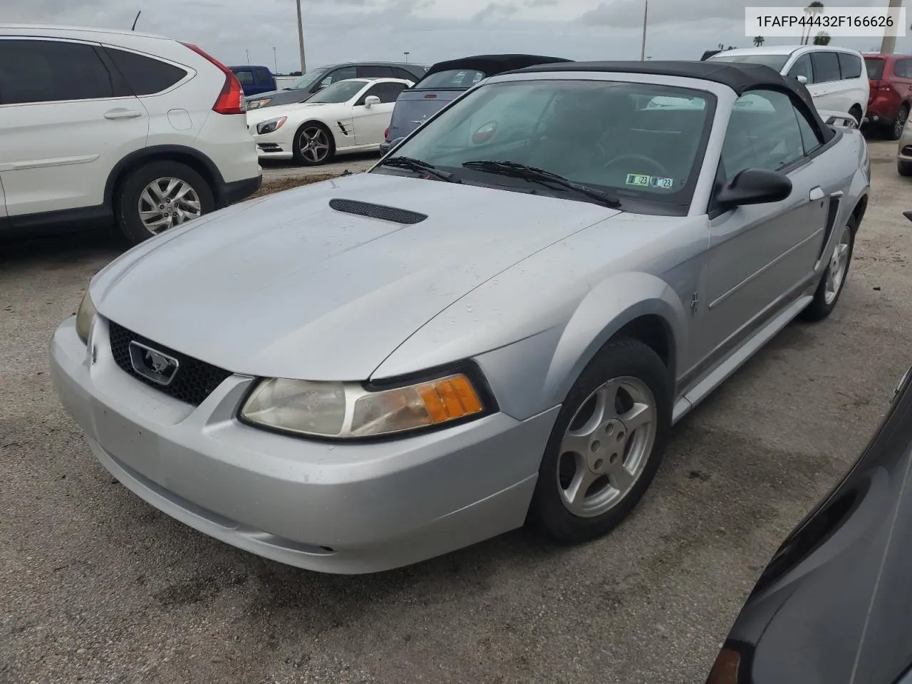 2002 Ford Mustang VIN: 1FAFP44432F166626 Lot: 74512604