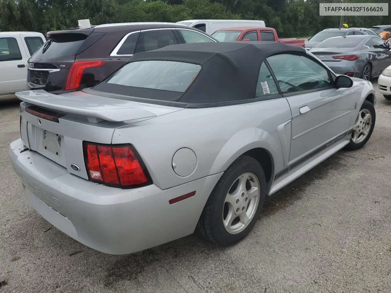 2002 Ford Mustang VIN: 1FAFP44432F166626 Lot: 74512604