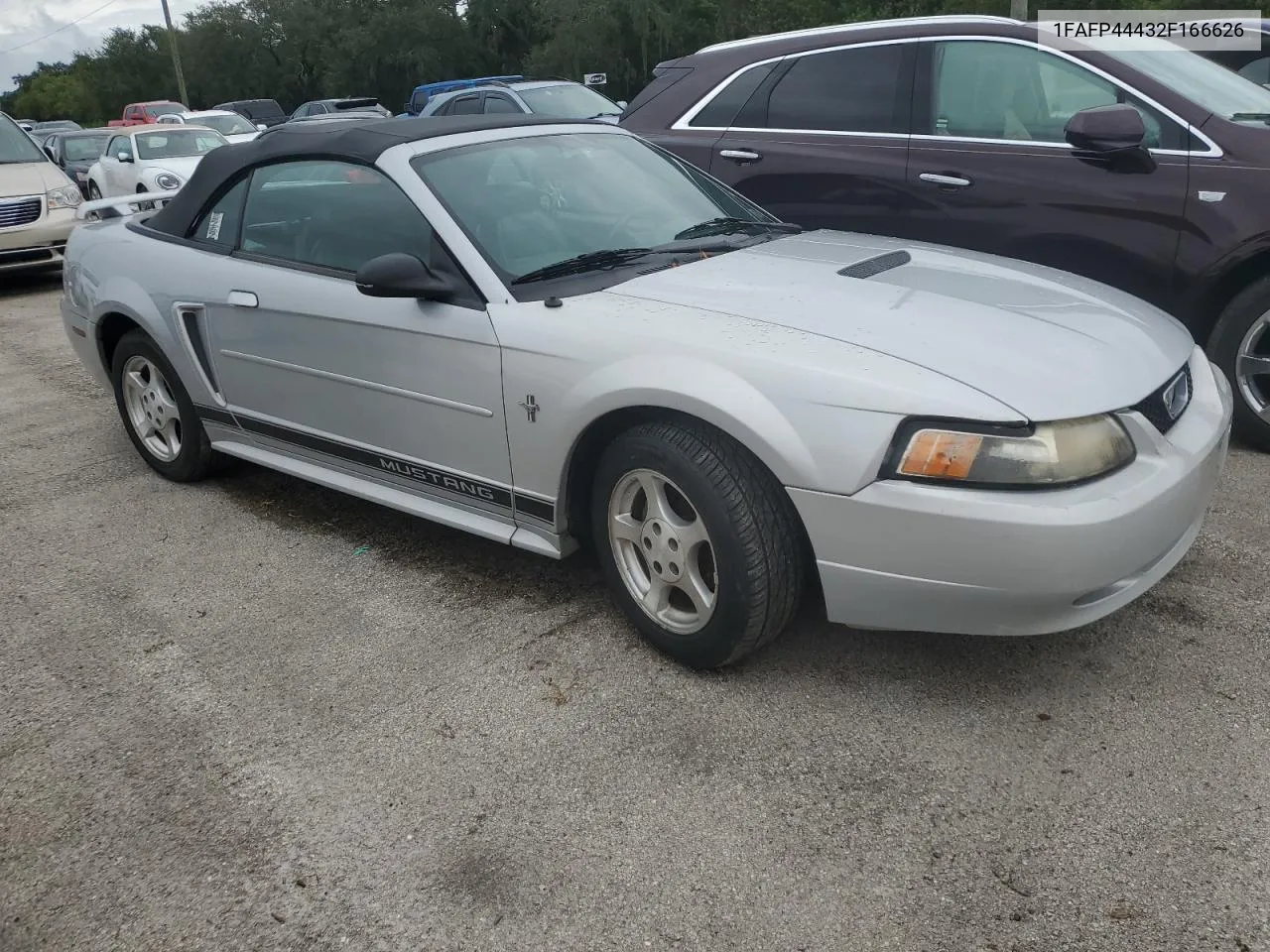 2002 Ford Mustang VIN: 1FAFP44432F166626 Lot: 74512604