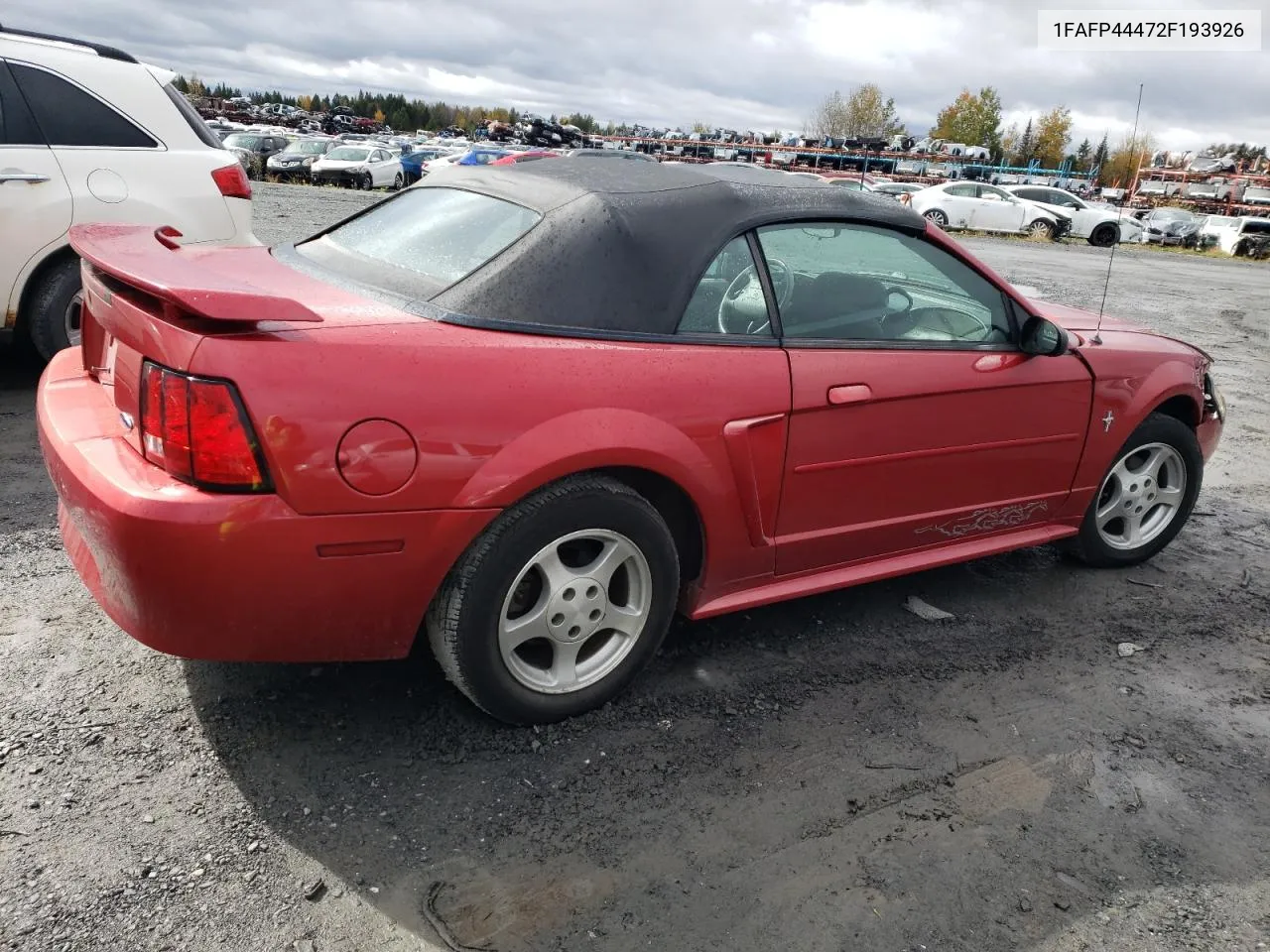 2002 Ford Mustang VIN: 1FAFP44472F193926 Lot: 74923144