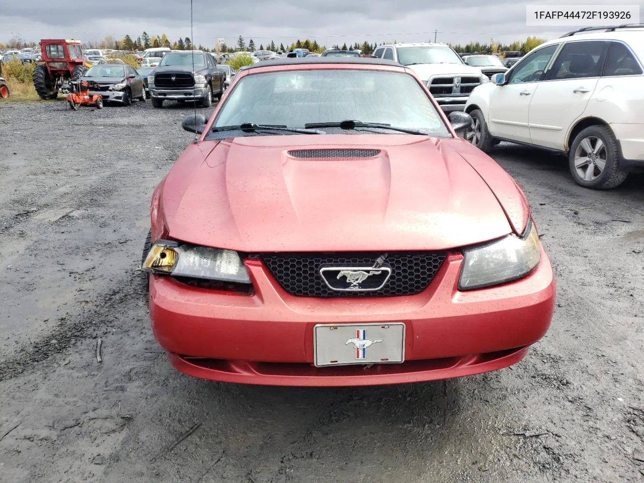 2002 Ford Mustang VIN: 1FAFP44472F193926 Lot: 74923144