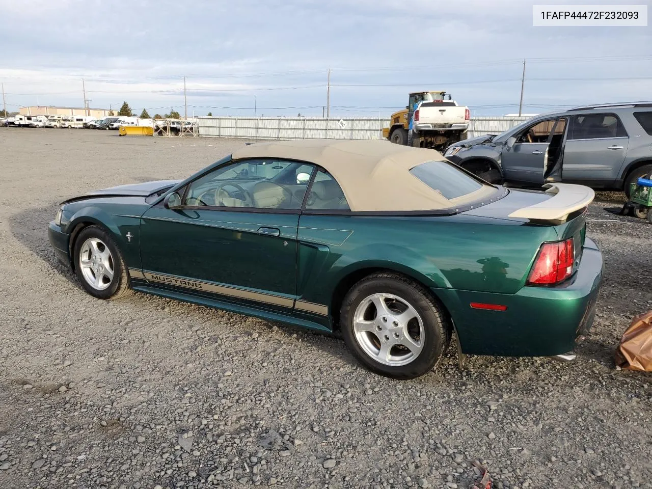 2002 Ford Mustang VIN: 1FAFP44472F232093 Lot: 75032714