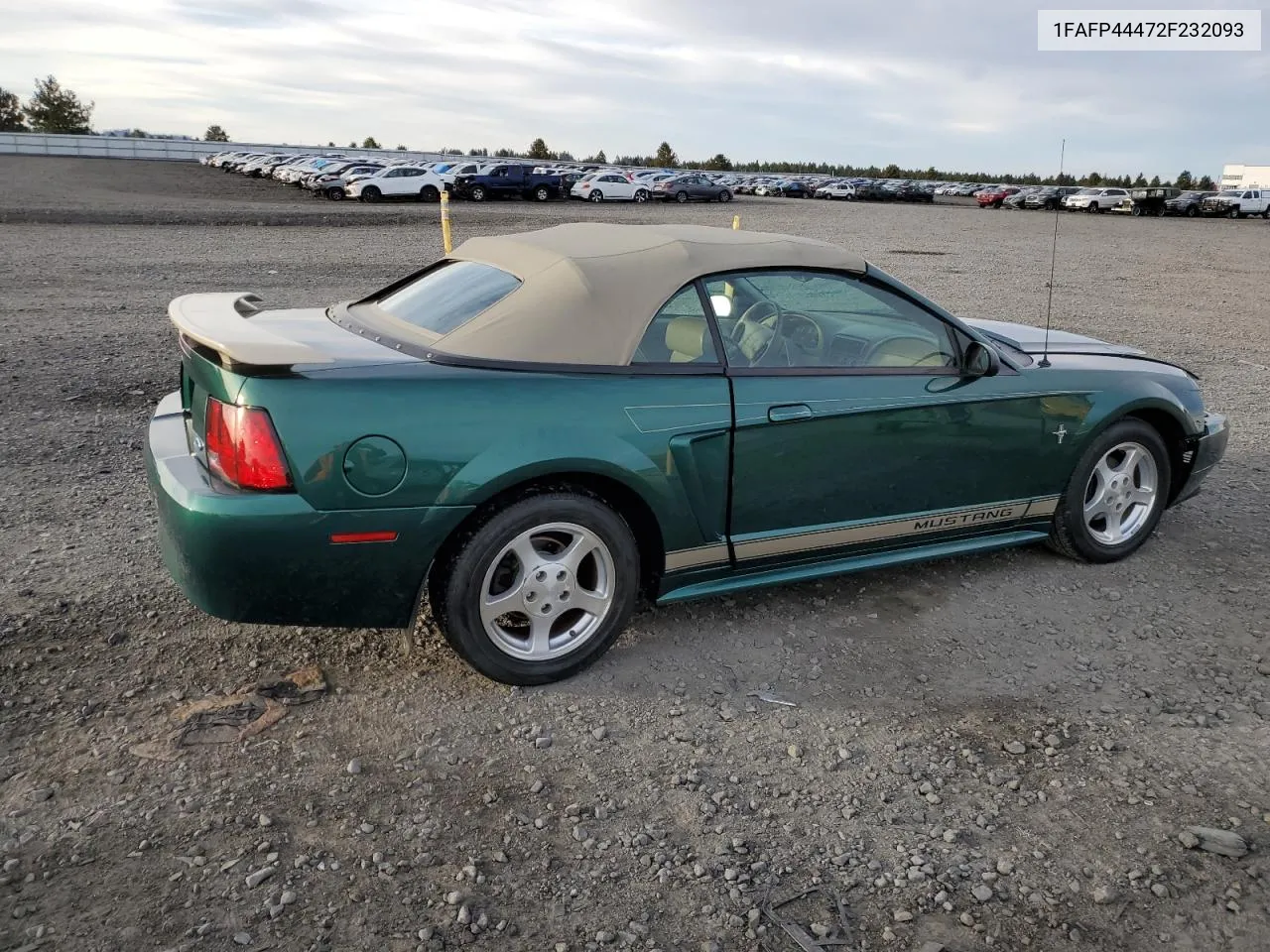 2002 Ford Mustang VIN: 1FAFP44472F232093 Lot: 75032714