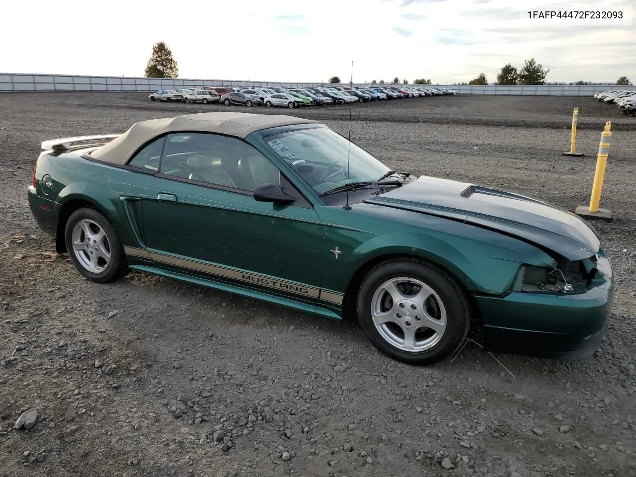 2002 Ford Mustang VIN: 1FAFP44472F232093 Lot: 75032714