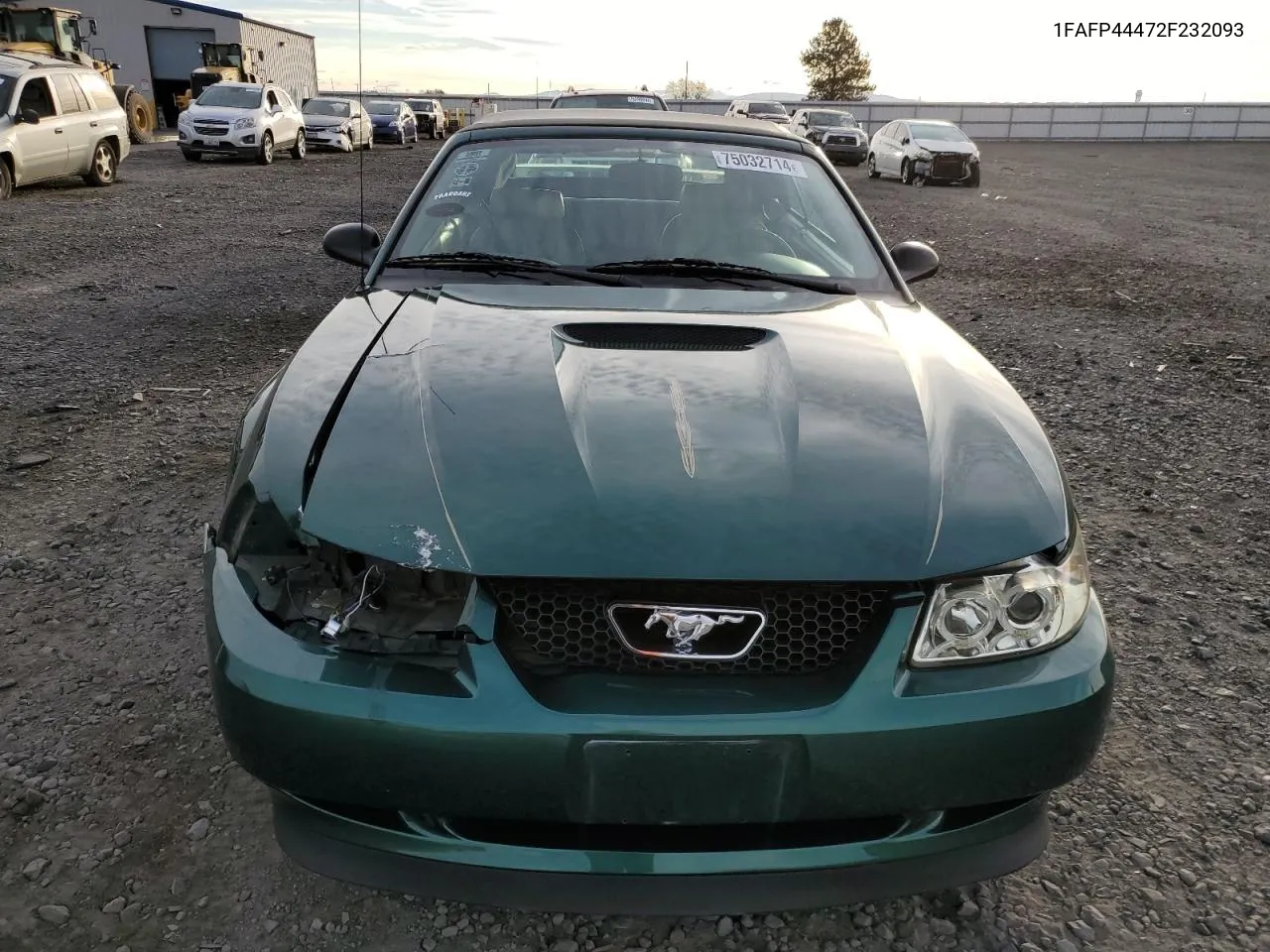 2002 Ford Mustang VIN: 1FAFP44472F232093 Lot: 75032714