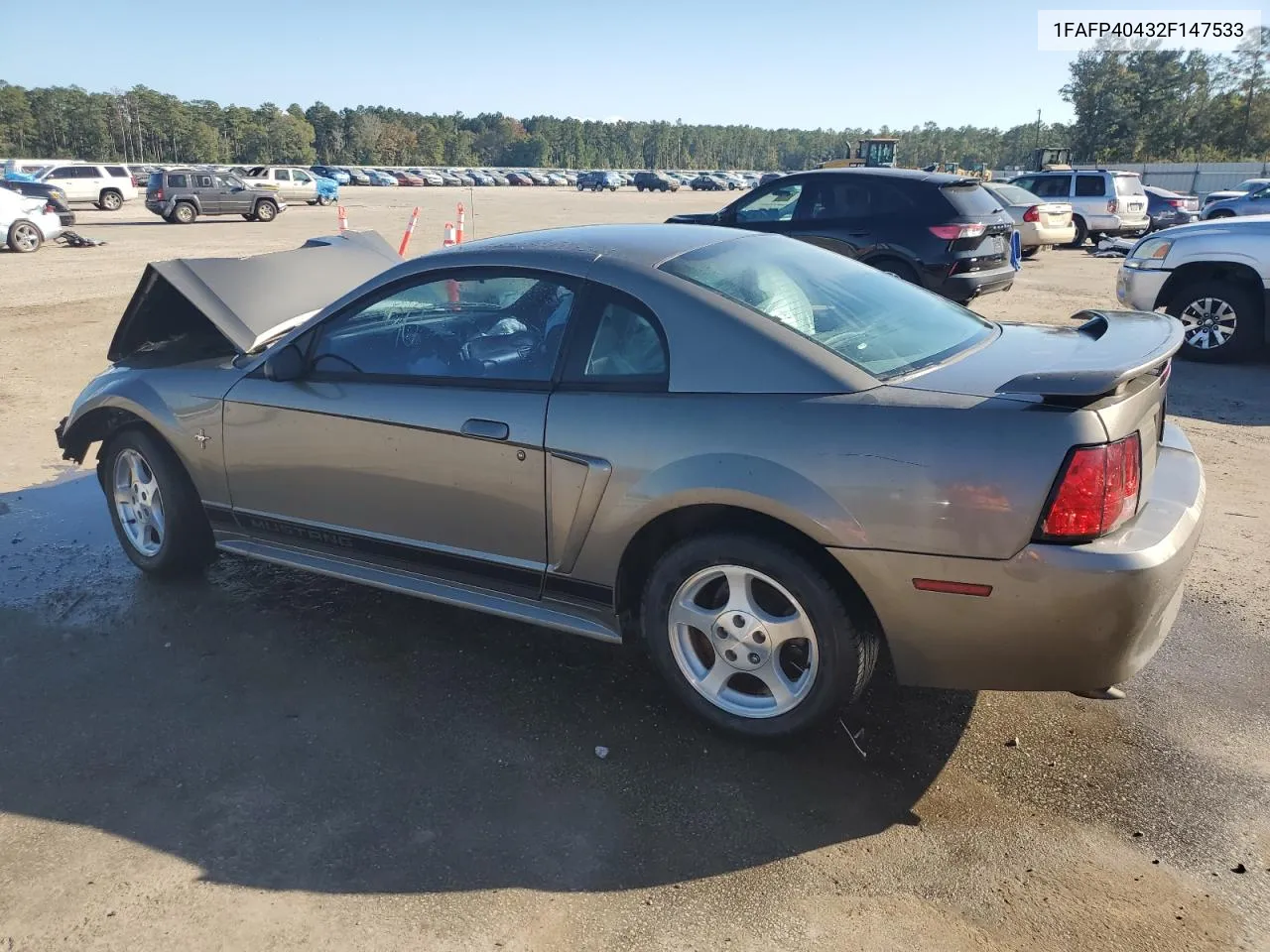 2002 Ford Mustang VIN: 1FAFP40432F147533 Lot: 75302194