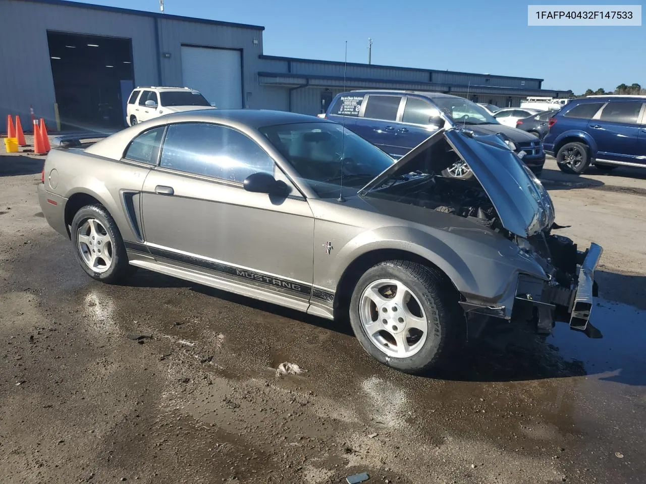 2002 Ford Mustang VIN: 1FAFP40432F147533 Lot: 75302194