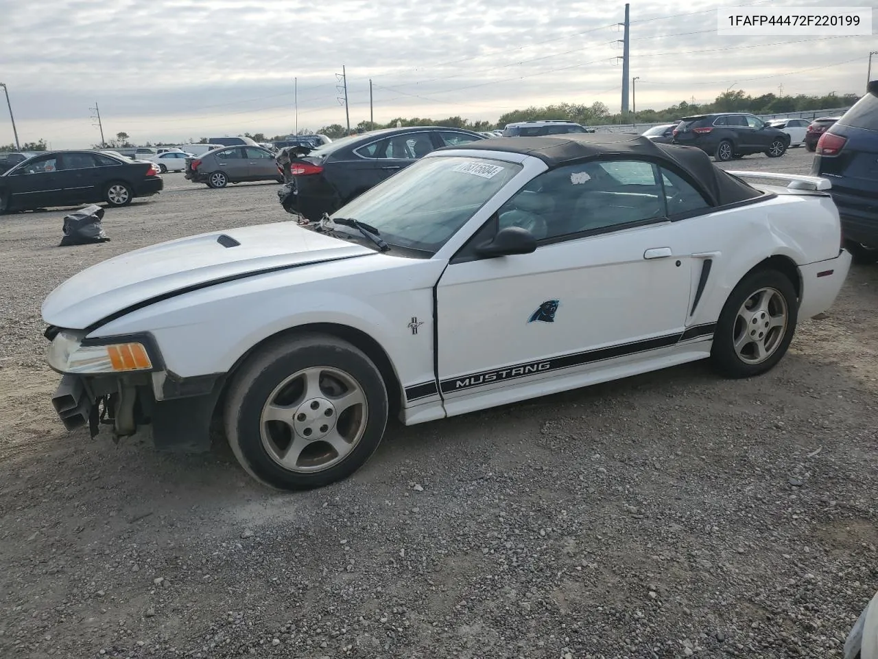 2002 Ford Mustang VIN: 1FAFP44472F220199 Lot: 76315604