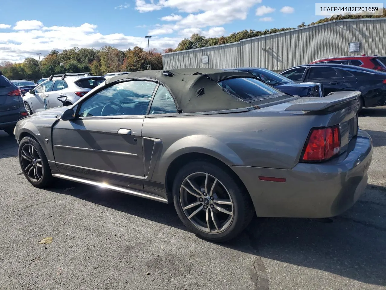 2002 Ford Mustang VIN: 1FAFP44482F201659 Lot: 76374284