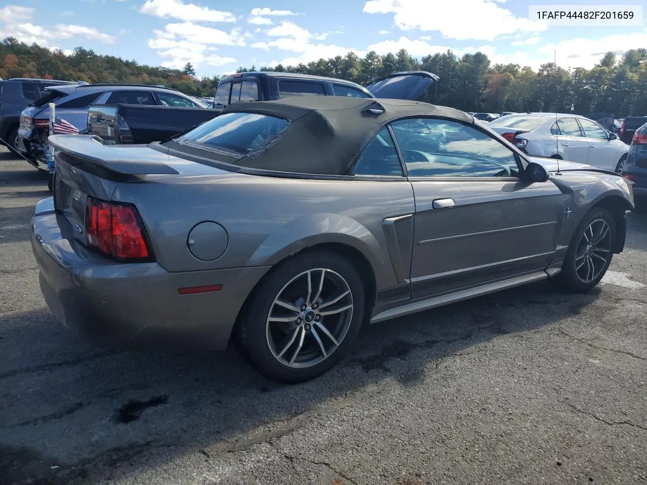 2002 Ford Mustang VIN: 1FAFP44482F201659 Lot: 76374284