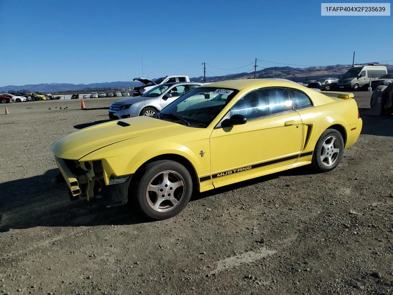 2002 Ford Mustang VIN: 1FAFP404X2F235639 Lot: 76517754