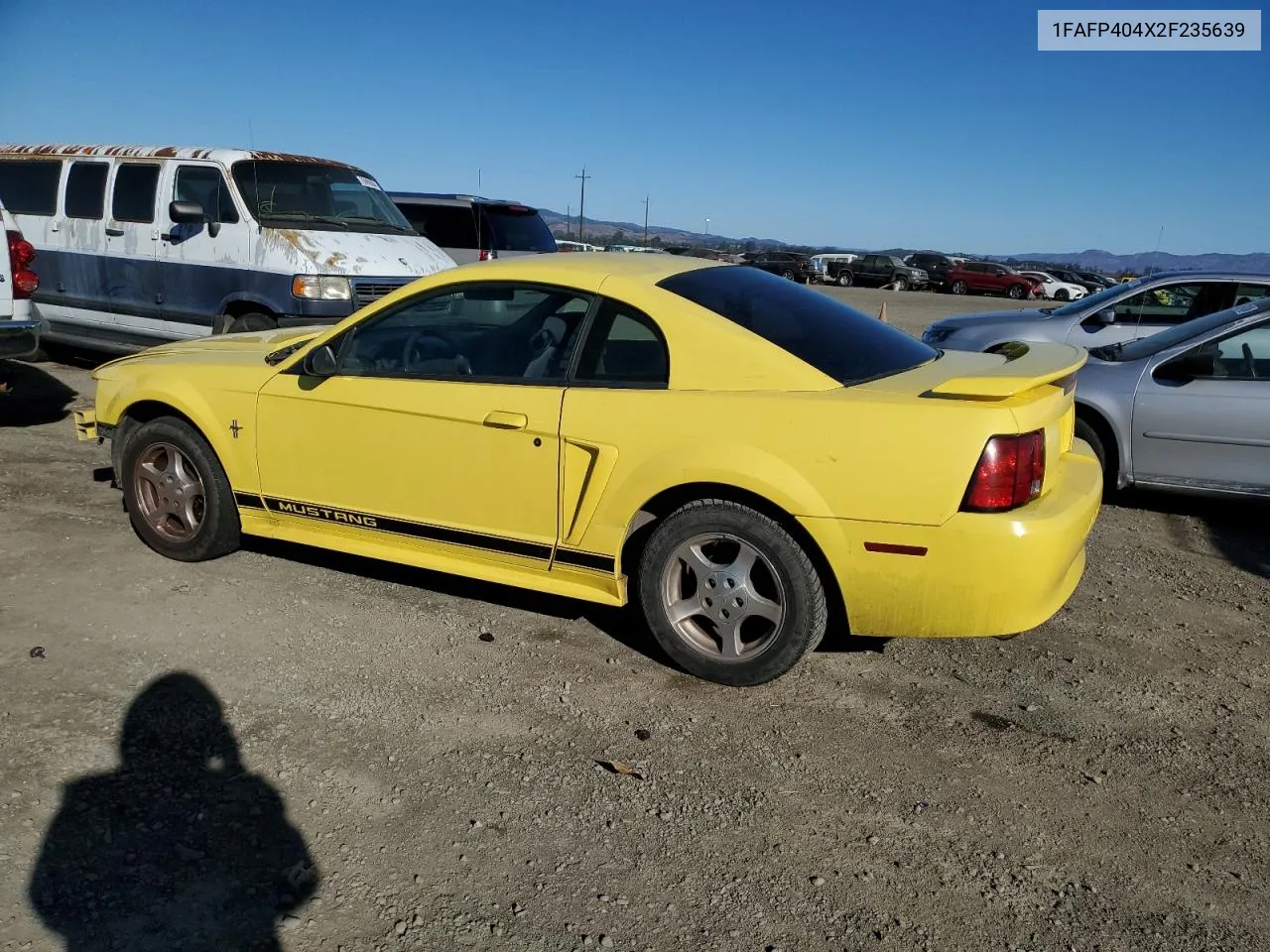 2002 Ford Mustang VIN: 1FAFP404X2F235639 Lot: 76517754