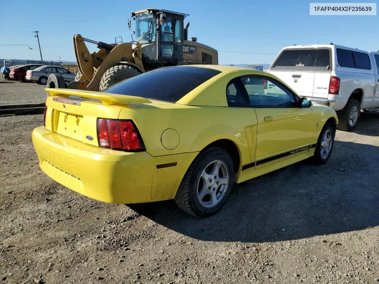 2002 Ford Mustang VIN: 1FAFP404X2F235639 Lot: 76517754