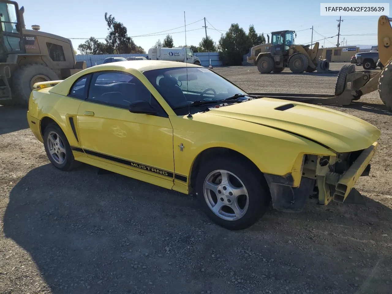 2002 Ford Mustang VIN: 1FAFP404X2F235639 Lot: 76517754