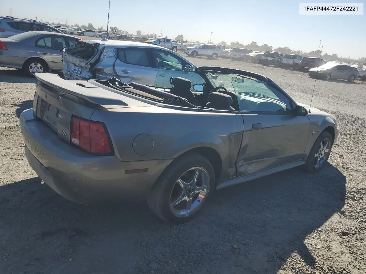 2002 Ford Mustang VIN: 1FAFP44472F242221 Lot: 76803694