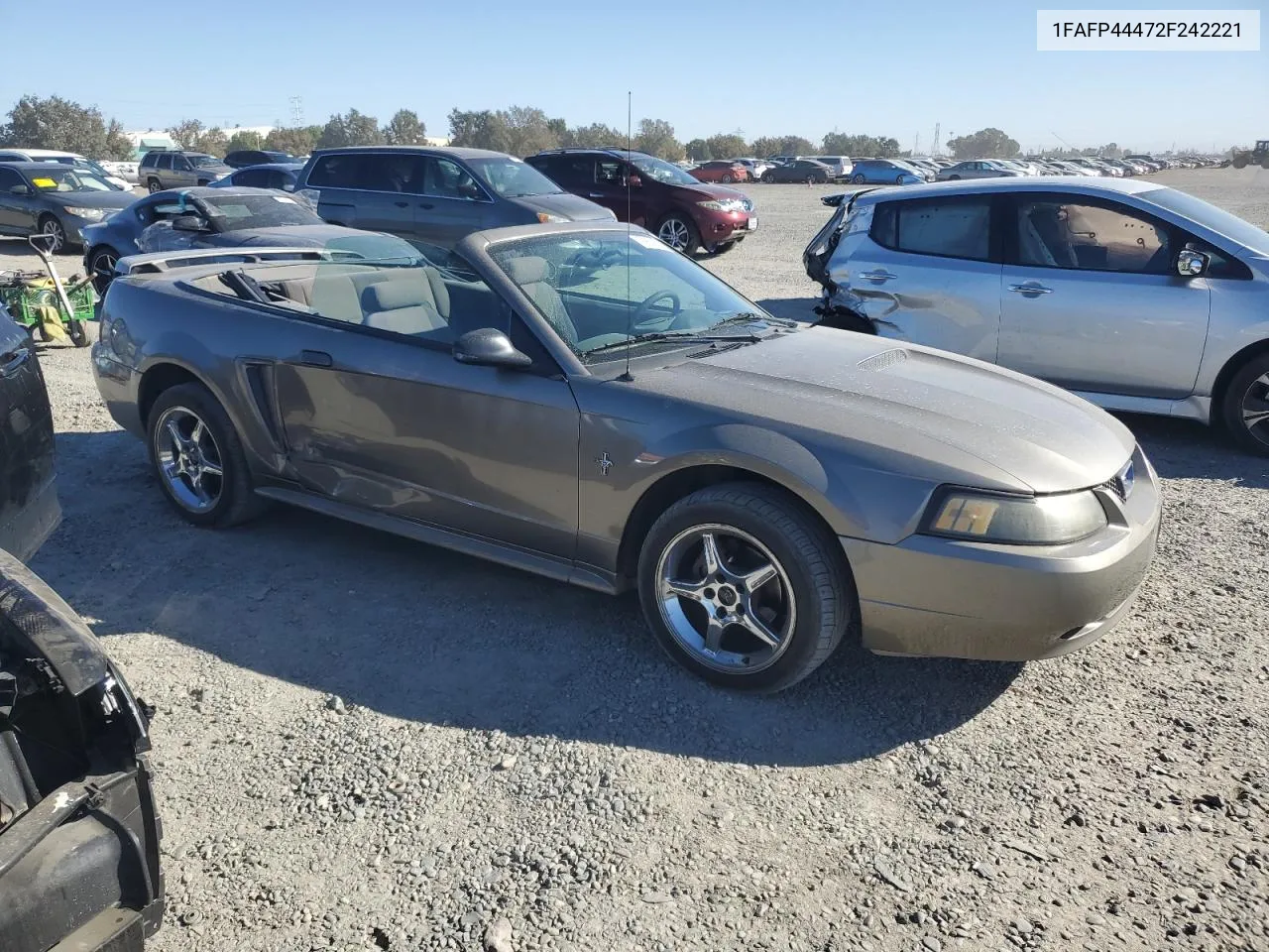 2002 Ford Mustang VIN: 1FAFP44472F242221 Lot: 76803694