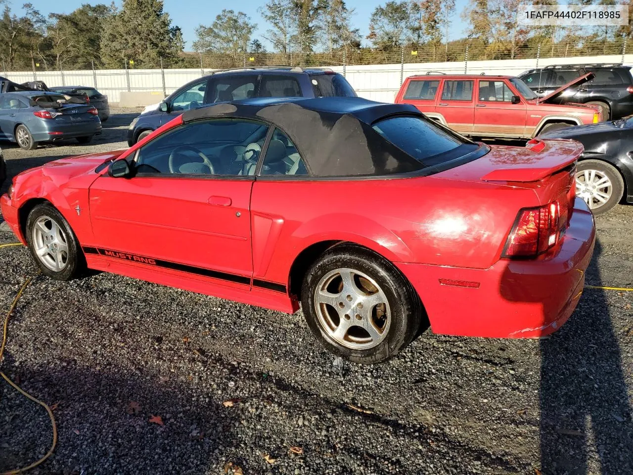 2002 Ford Mustang VIN: 1FAFP44402F118985 Lot: 77147014