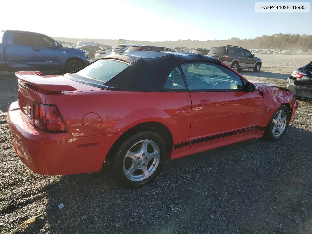 2002 Ford Mustang VIN: 1FAFP44402F118985 Lot: 77147014