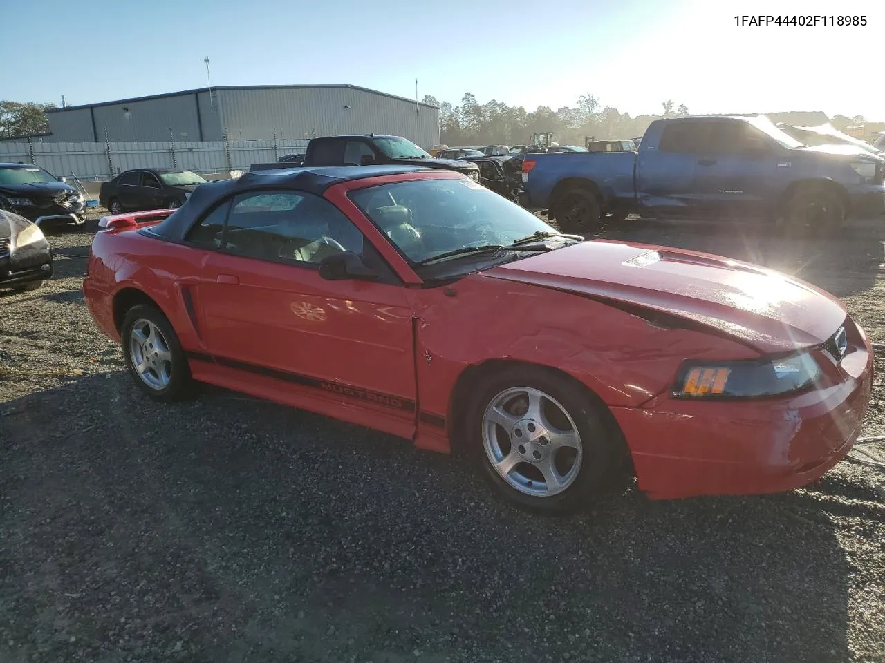 2002 Ford Mustang VIN: 1FAFP44402F118985 Lot: 77147014