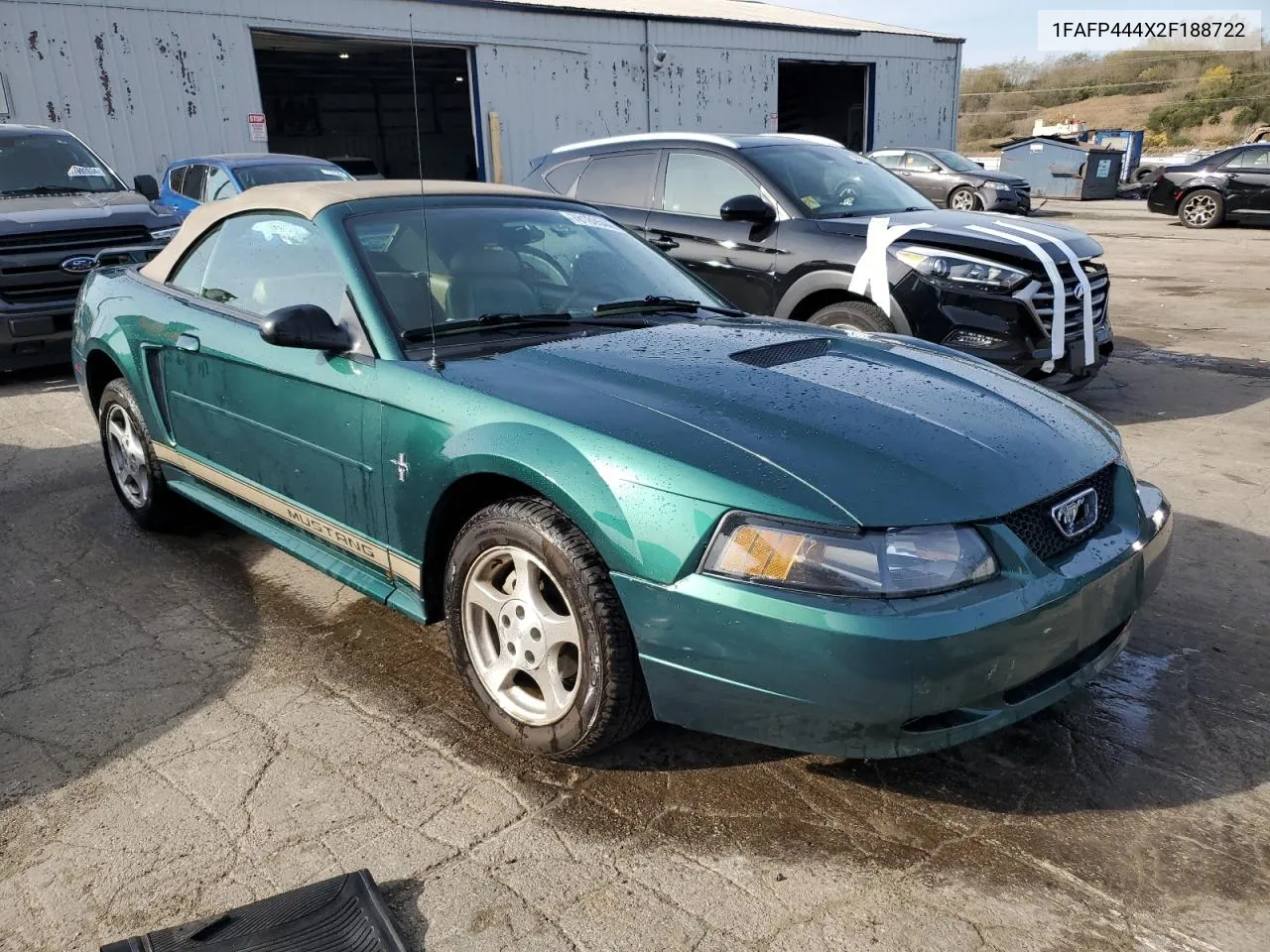 2002 Ford Mustang VIN: 1FAFP444X2F188722 Lot: 78180544