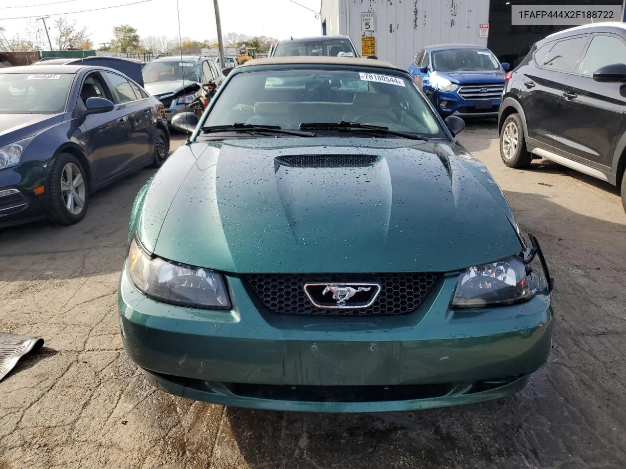 2002 Ford Mustang VIN: 1FAFP444X2F188722 Lot: 78180544