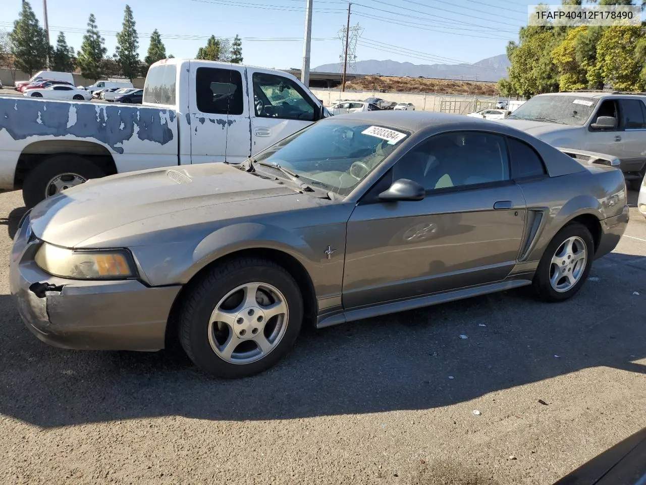 2002 Ford Mustang VIN: 1FAFP40412F178490 Lot: 79303384