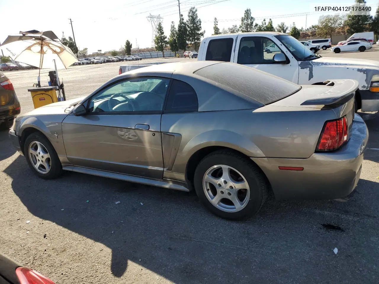 2002 Ford Mustang VIN: 1FAFP40412F178490 Lot: 79303384