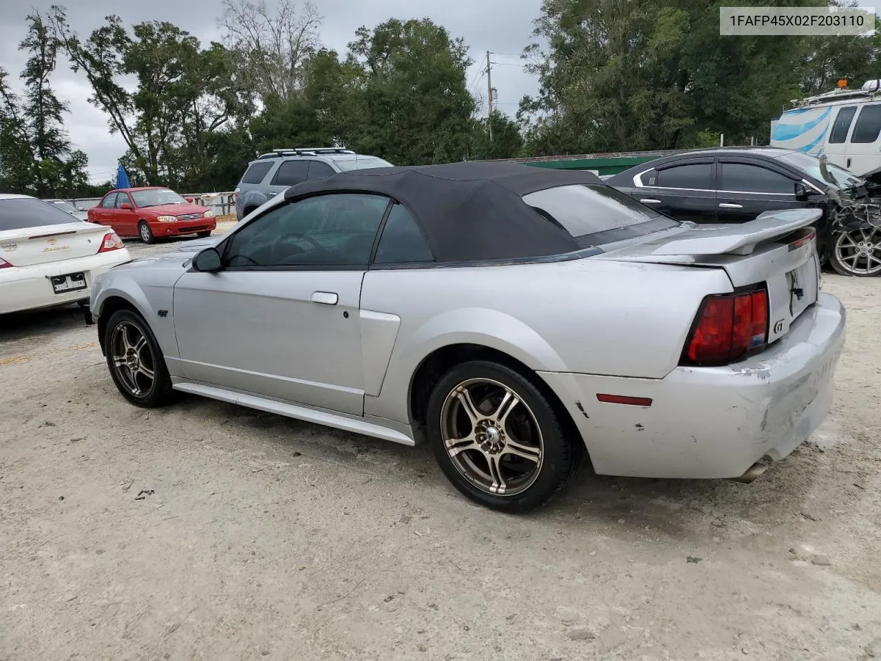 2002 Ford Mustang Gt VIN: 1FAFP45X02F203110 Lot: 79436914