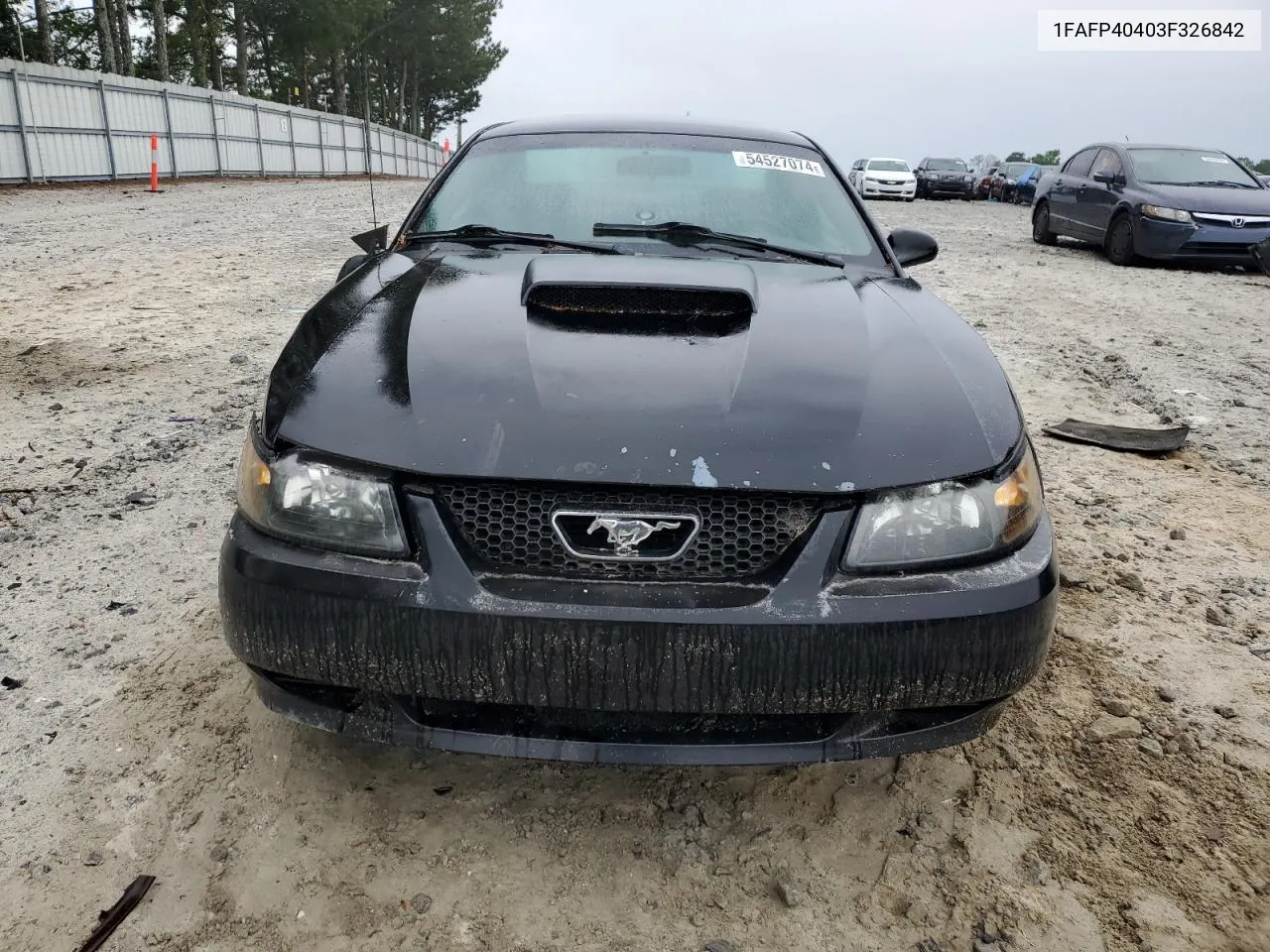 2003 Ford Mustang VIN: 1FAFP40403F326842 Lot: 54527074