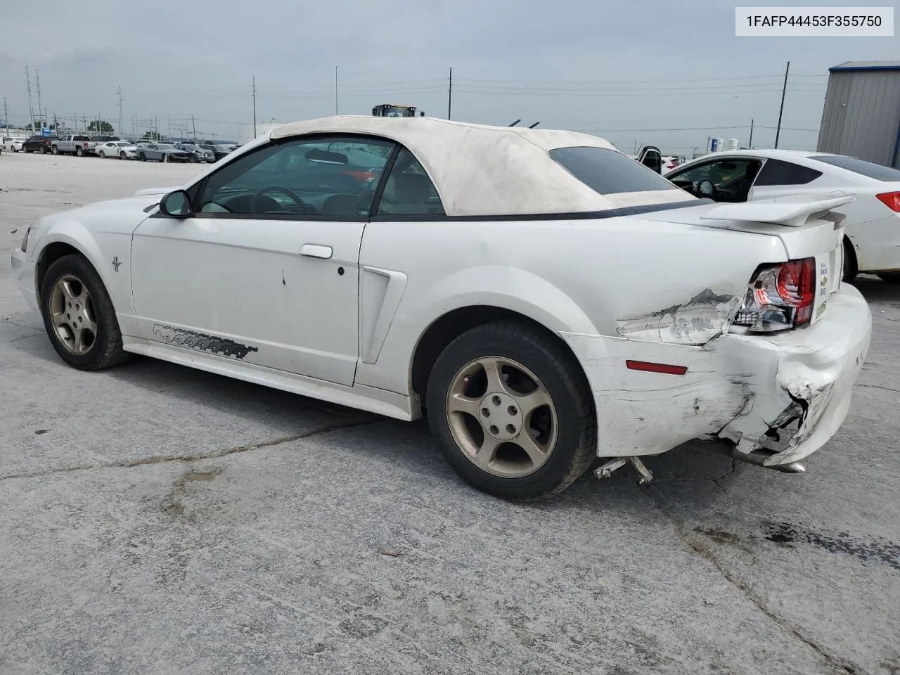 2003 Ford Mustang VIN: 1FAFP44453F355750 Lot: 55857724