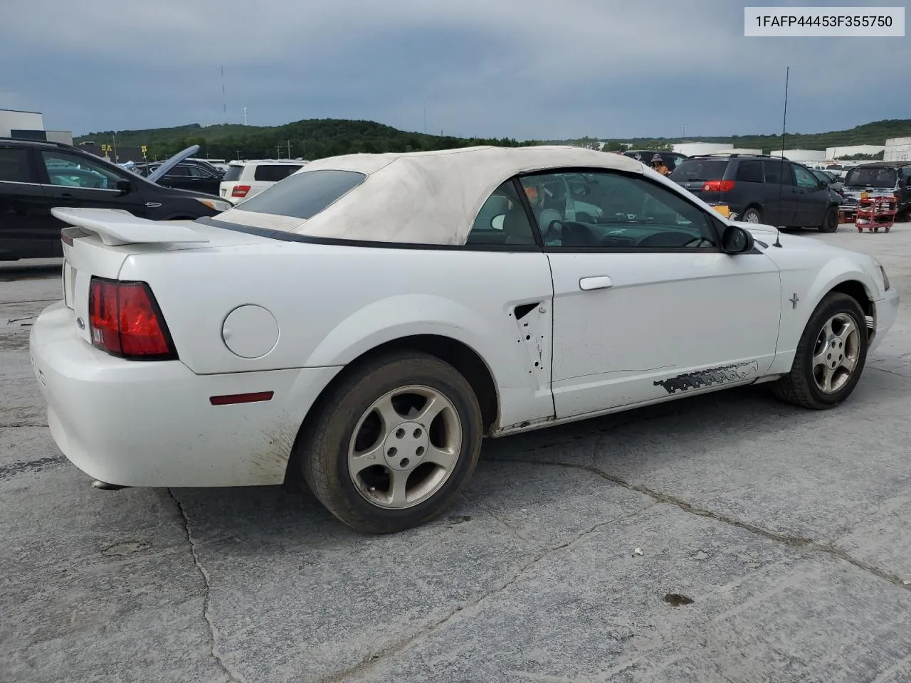 2003 Ford Mustang VIN: 1FAFP44453F355750 Lot: 55857724