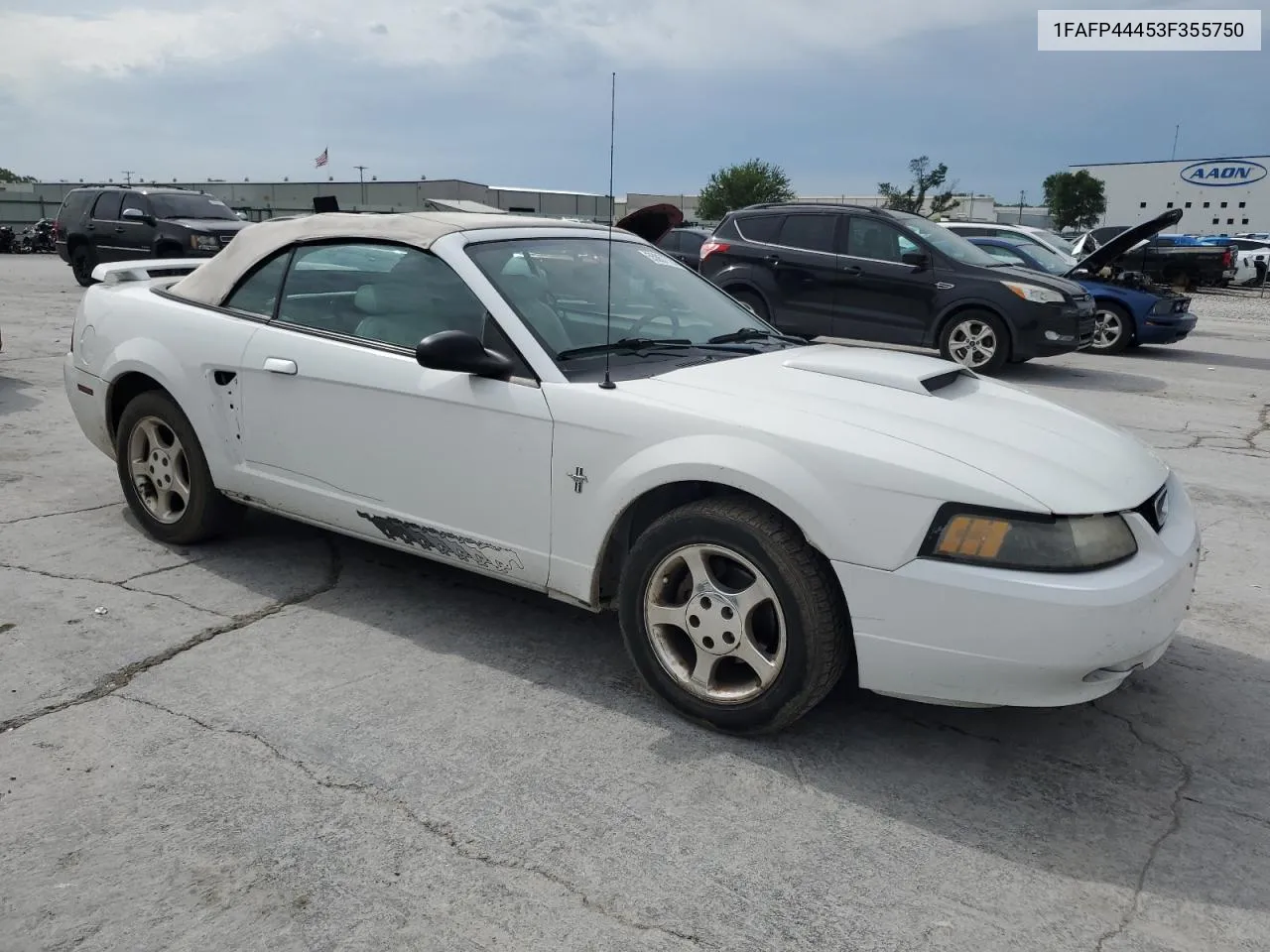 2003 Ford Mustang VIN: 1FAFP44453F355750 Lot: 55857724