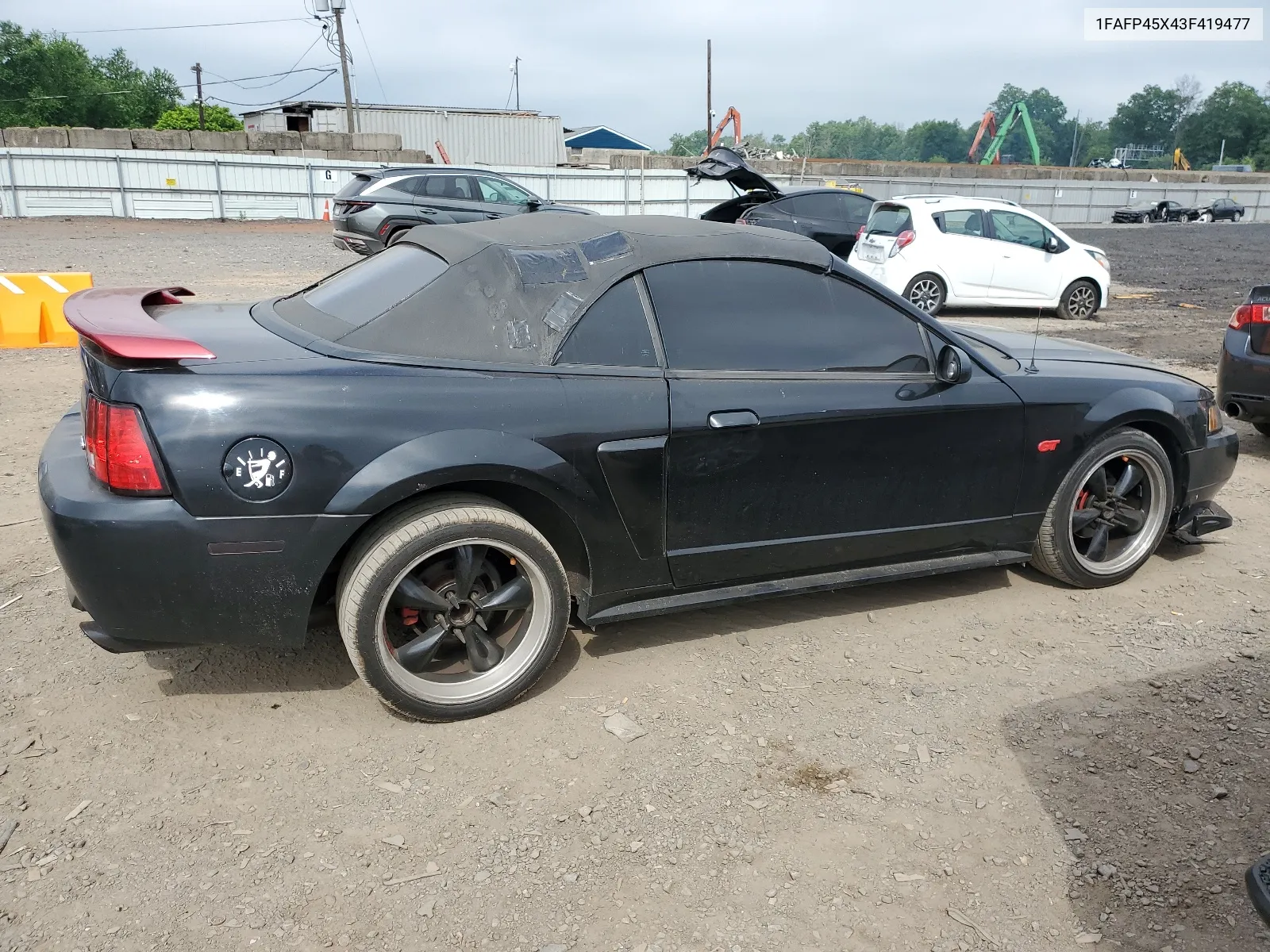 2003 Ford Mustang Gt VIN: 1FAFP45X43F419477 Lot: 57550944