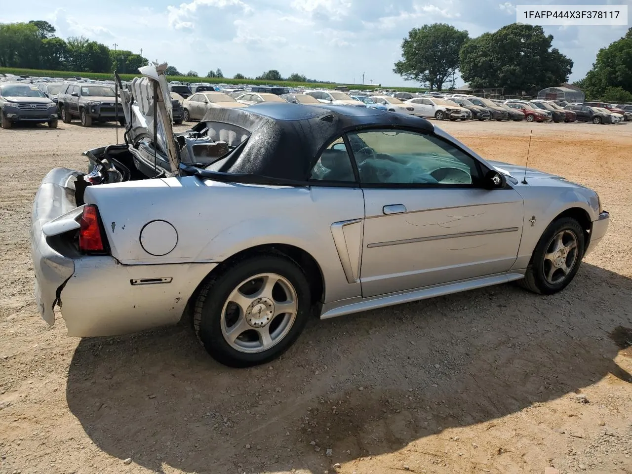 2003 Ford Mustang VIN: 1FAFP444X3F378117 Lot: 59940154