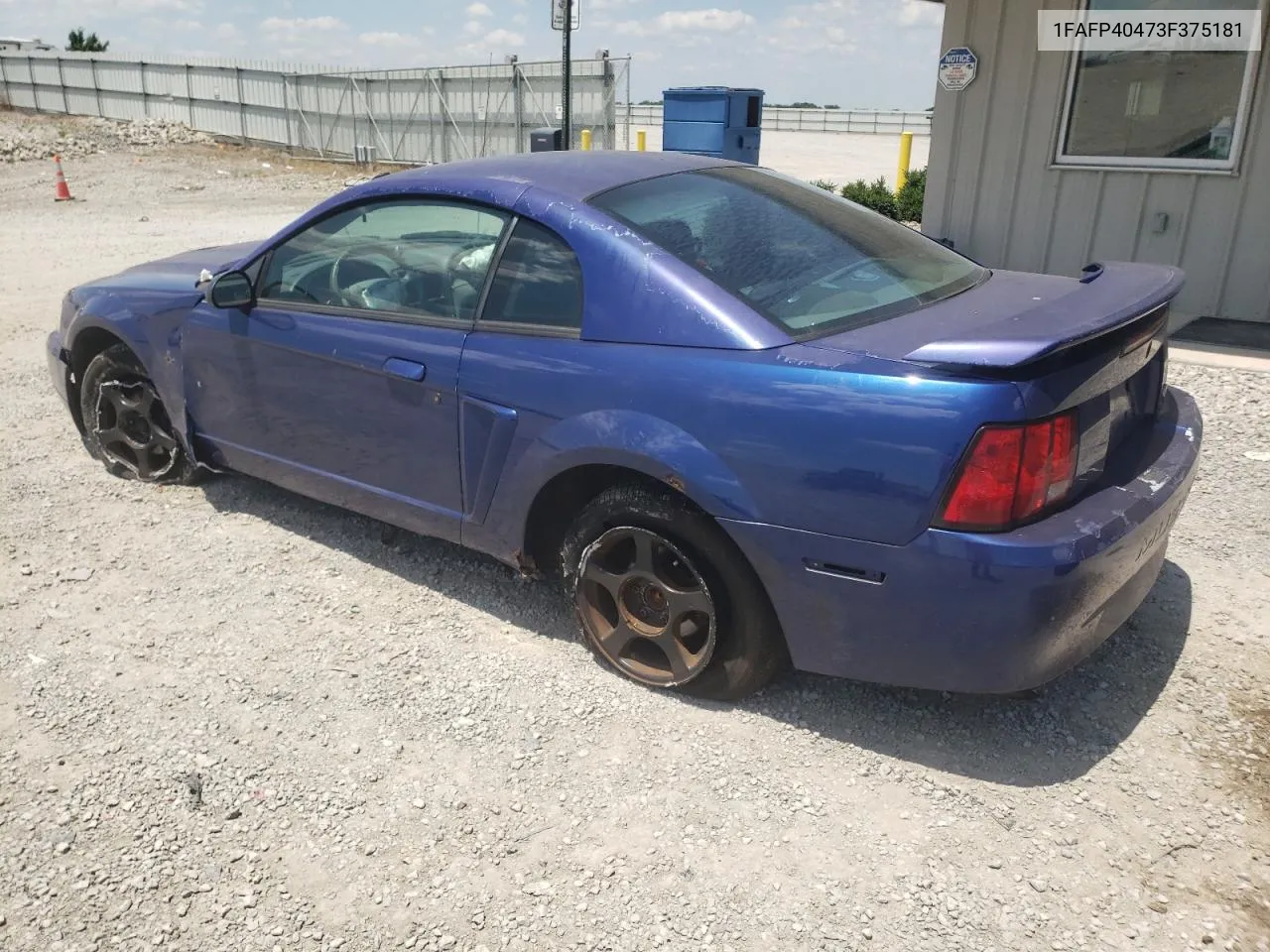 2003 Ford Mustang VIN: 1FAFP40473F375181 Lot: 59956644