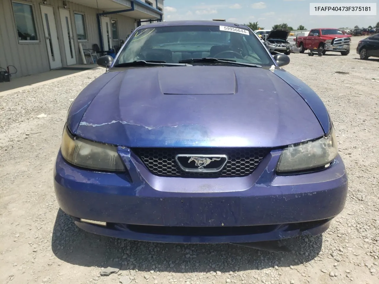 2003 Ford Mustang VIN: 1FAFP40473F375181 Lot: 59956644