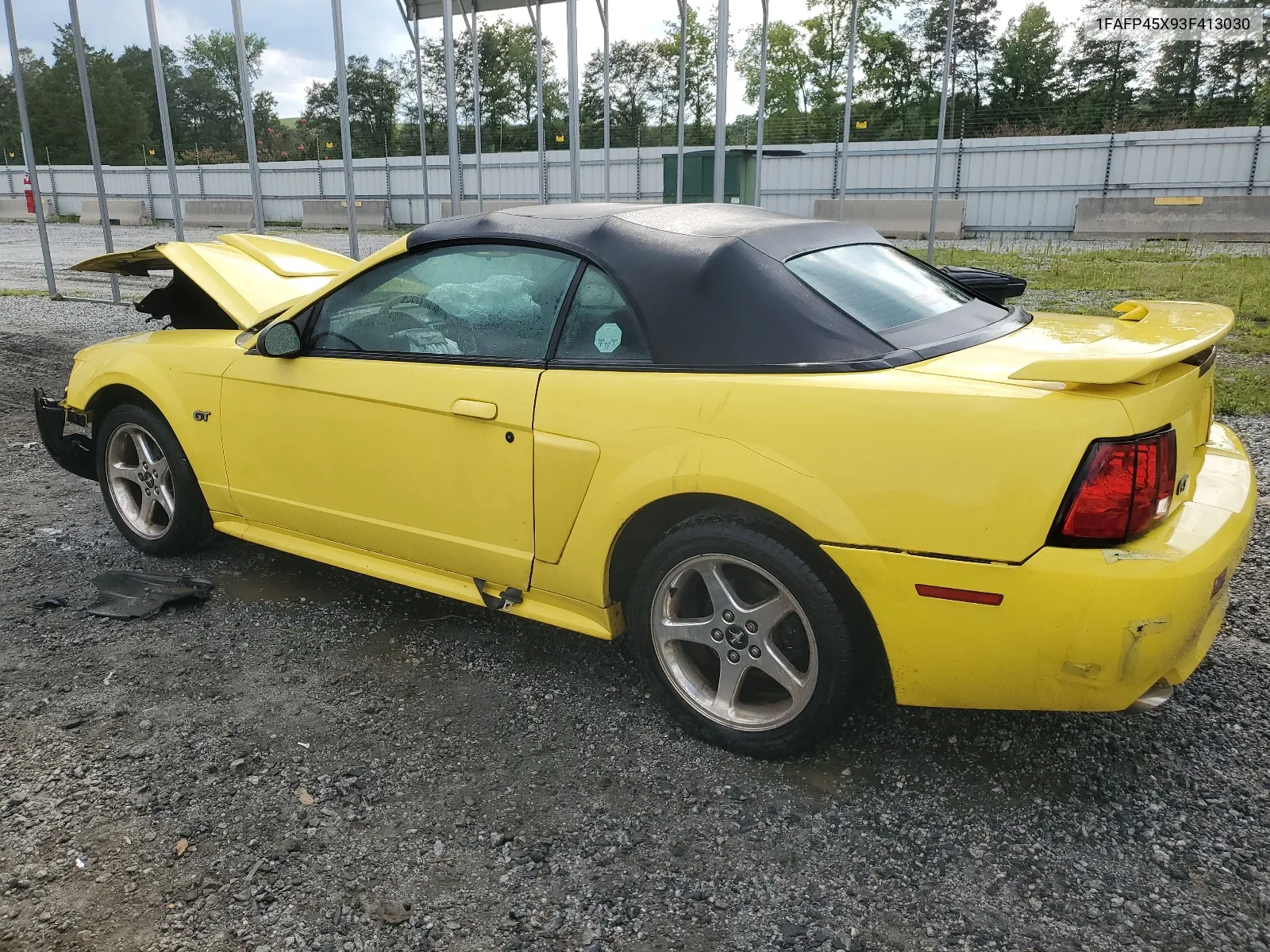 2003 Ford Mustang Gt VIN: 1FAFP45X93F413030 Lot: 62958314