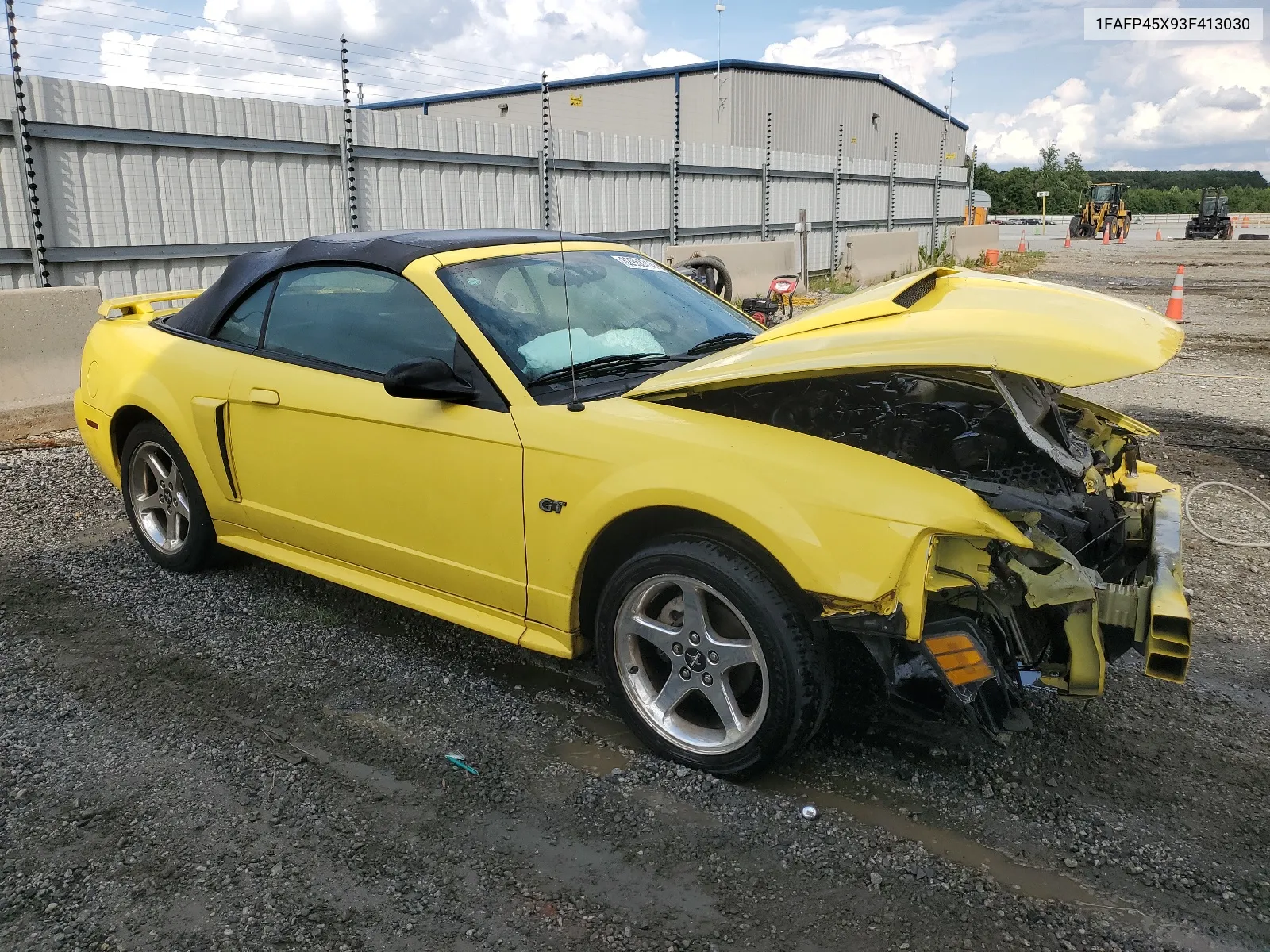 2003 Ford Mustang Gt VIN: 1FAFP45X93F413030 Lot: 62958314