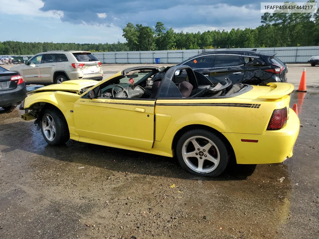 2003 Ford Mustang Gt VIN: 1FAFP45X43F444217 Lot: 63815774