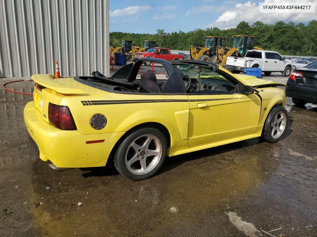 2003 Ford Mustang Gt VIN: 1FAFP45X43F444217 Lot: 63815774