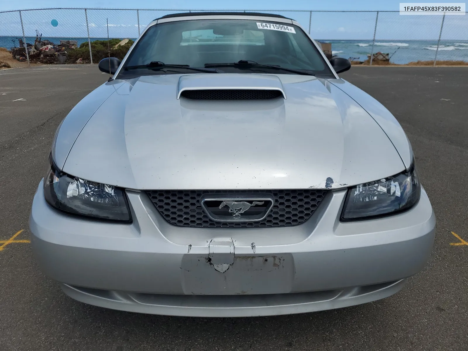 2003 Ford Mustang Gt VIN: 1FAFP45X83F390582 Lot: 64715994