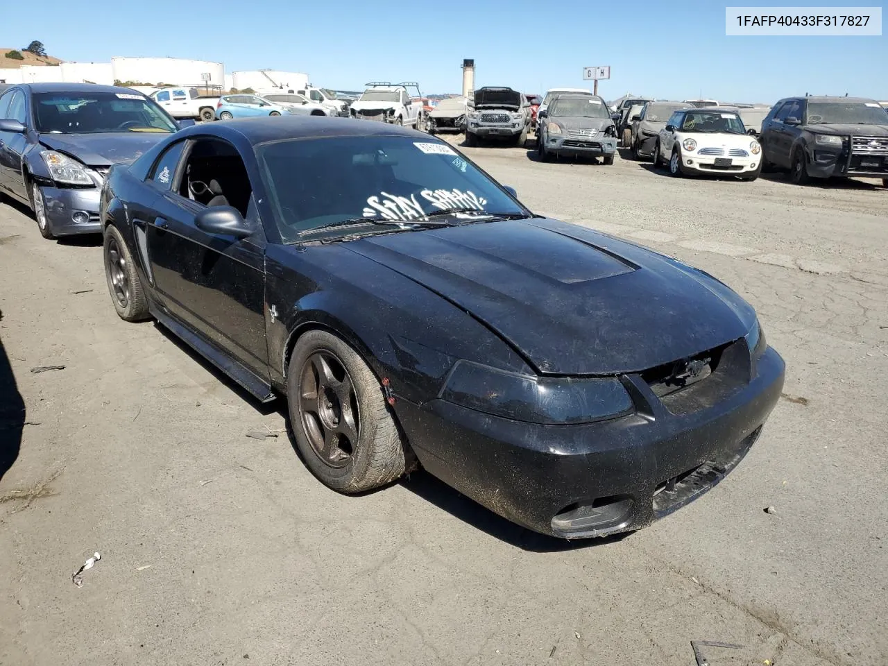 2003 Ford Mustang VIN: 1FAFP40433F317827 Lot: 67613084