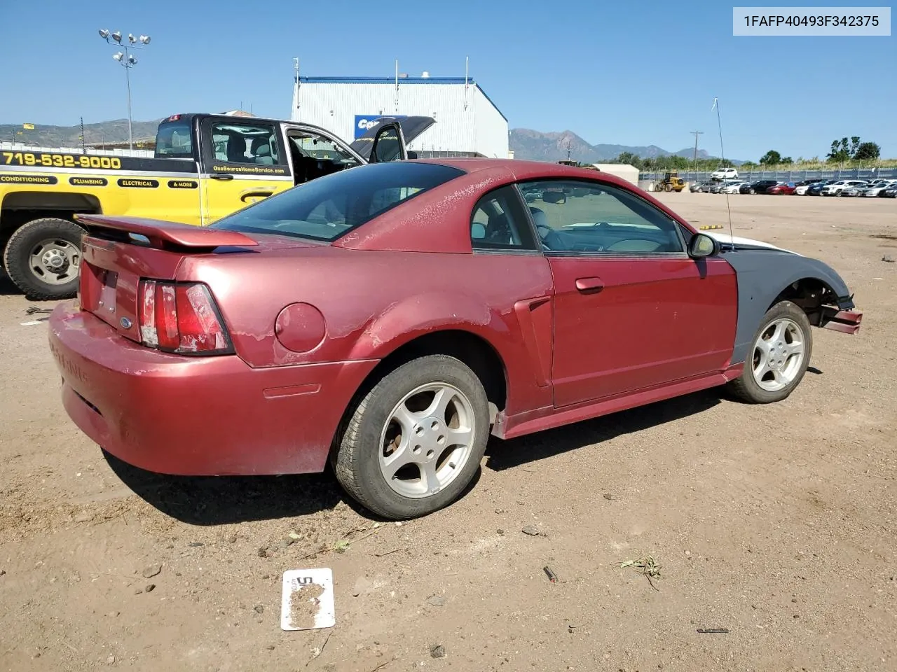 2003 Ford Mustang VIN: 1FAFP40493F342375 Lot: 68147924