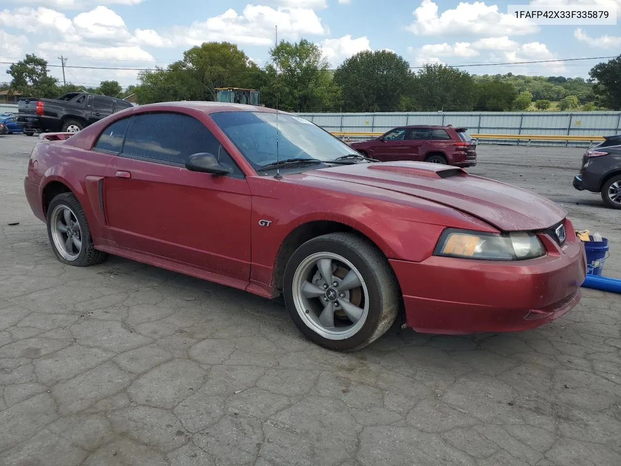 2003 Ford Mustang Gt VIN: 1FAFP42X33F335879 Lot: 68711614