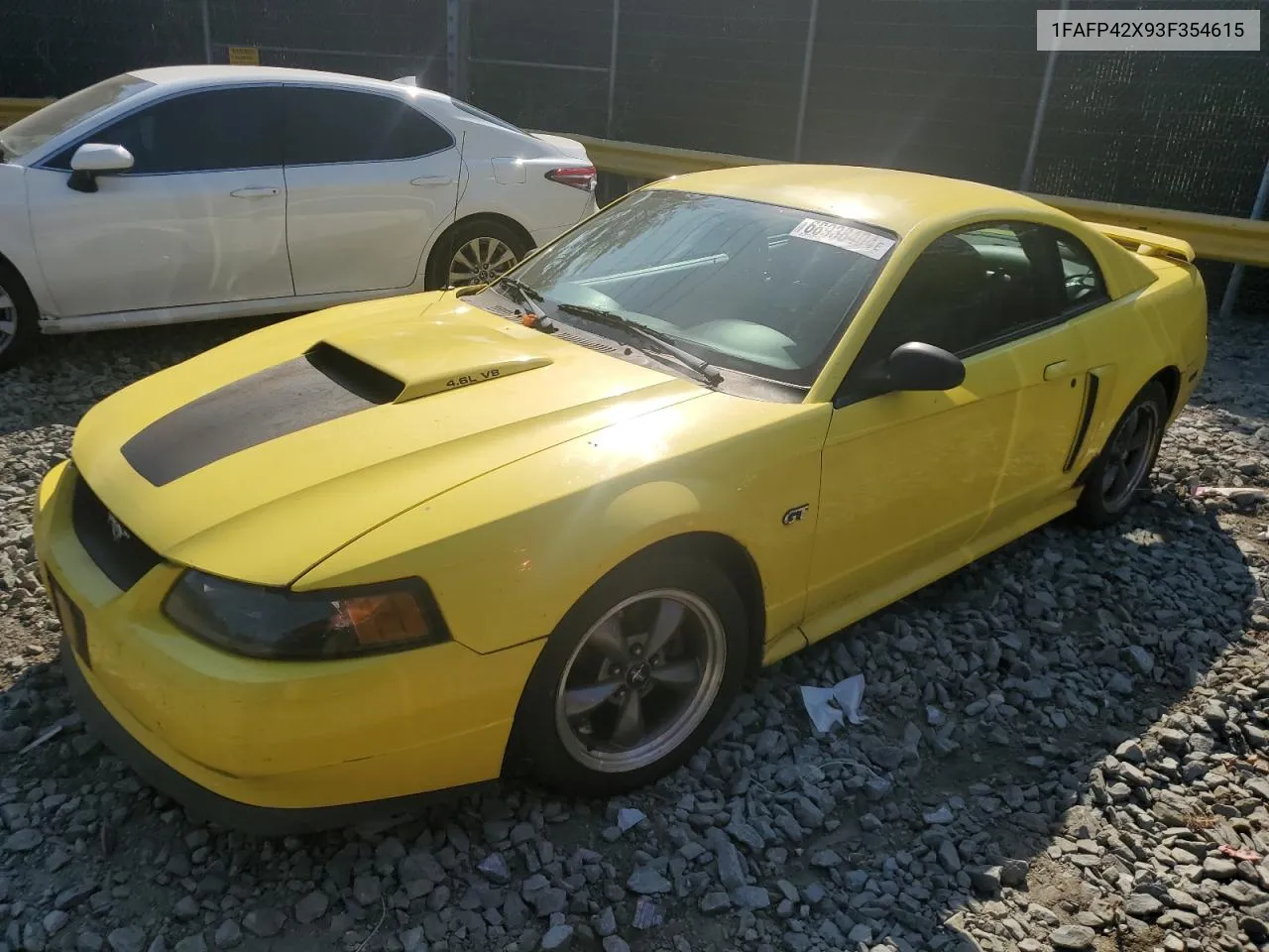 2003 Ford Mustang Gt VIN: 1FAFP42X93F354615 Lot: 68938404