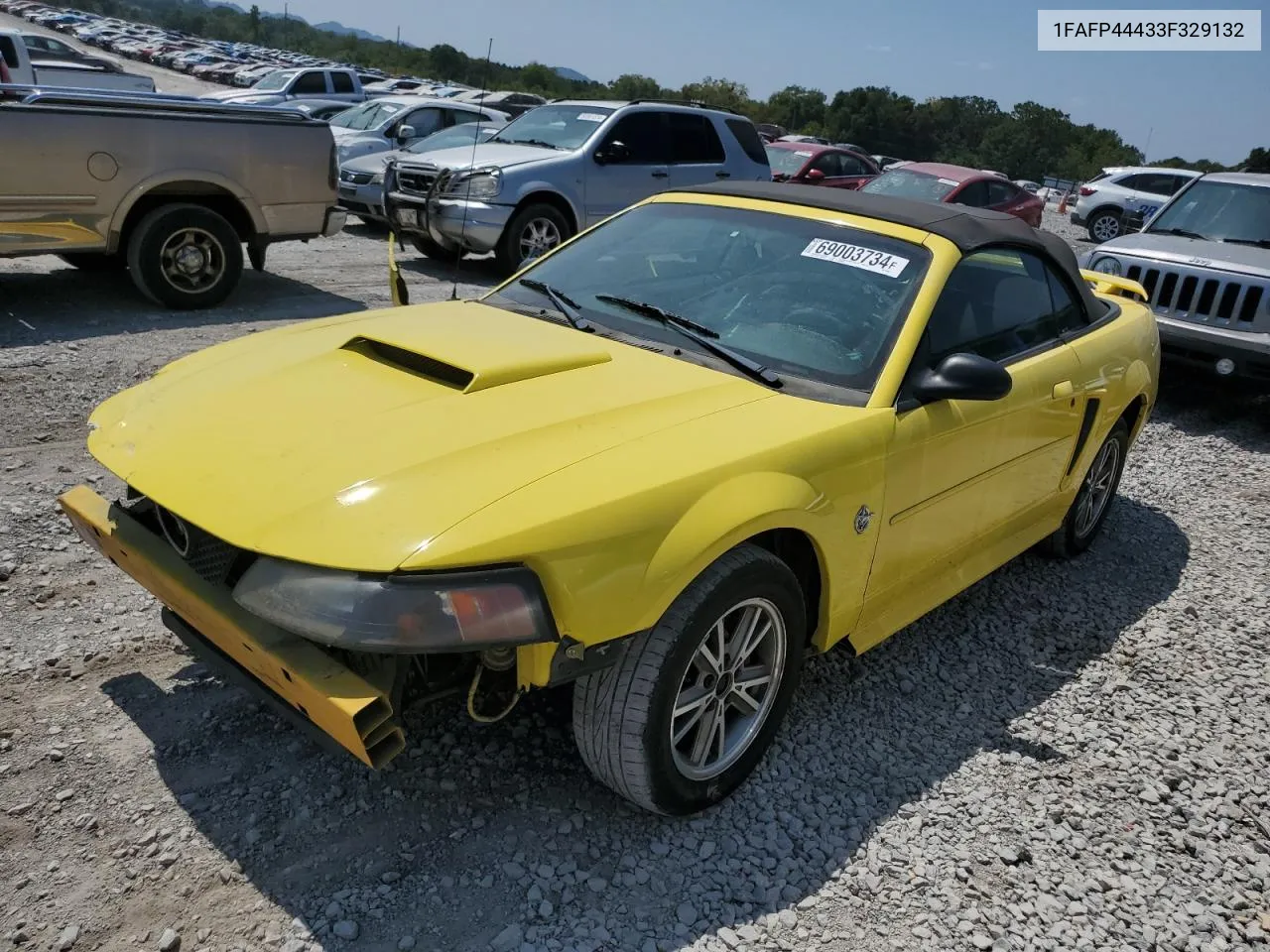 2003 Ford Mustang VIN: 1FAFP44433F329132 Lot: 69003734